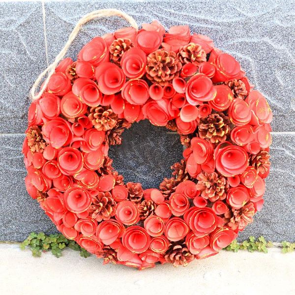 decorative flowers & wreaths d15.3" natural wood wedding decoration hanging wreath anniversary valentine's day gift with rattan he
decorative flowers & wreaths d15.3" natural wood wedding decoration hanging wreath anniversary valentine's day gift with rattan he