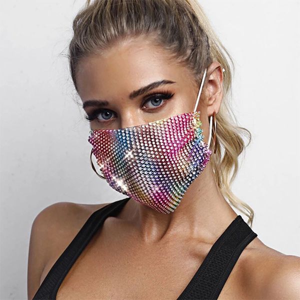 high-quality masks new summer flash fashion band diamond single layer breathable sunscreen decorative rhinestone mask 19jk
high-quality masks new summer flash fashion band diamond single layer breathable sunscreen decorative rhinestone mask 19jk