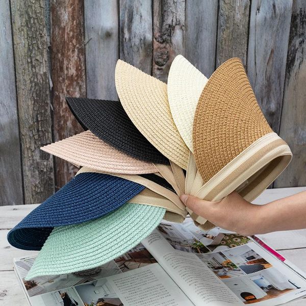 beanie/skull caps korean style straw woven empty hat peaked outdoor outing sunscreen sun visor beach leisure all-match, Blue;gray
beanie/skull caps korean style straw woven empty hat peaked outdoor outing sunscreen sun visor beach leisure all-match, Blue;gray