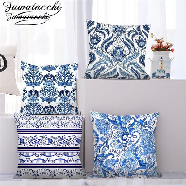 cushion/decorative pillow fuwatacchi mandela white cushion cover geometric blue porcelain printed throw pillowcases for home sofa decoration
cushion/decorative pillow fuwatacchi mandela white cushion cover geometric blue porcelain printed throw pillowcases for home sofa decoration