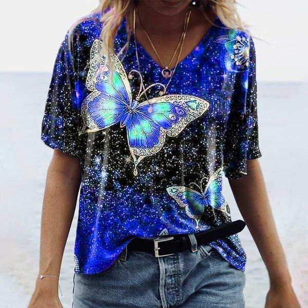 women's blouses & shirts 2021 fashion summer women blouse casual half sleeve v-neck butterfly print lady shirt femme loose blusas, White
women's blouses & shirts 2021 fashion summer women blouse casual half sleeve v-neck butterfly print lady shirt femme loose blusas, White