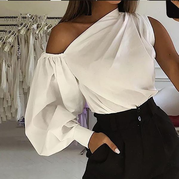 2021 new summer blouse shirt womens plus size asymmetrical strapless solid slim blouse pullover shirts ladies clothing r25, White
2021 new summer blouse shirt womens plus size asymmetrical strapless solid slim blouse pullover shirts ladies clothing r25, White