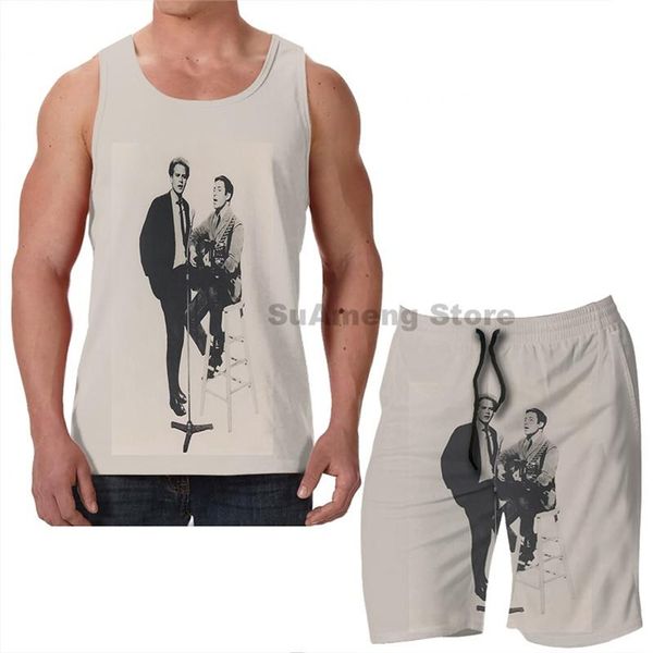 men's tracksuits summer funny print men tank women simon and garfunkel beach shorts sets fitness vest, Gray
men's tracksuits summer funny print men tank women simon and garfunkel beach shorts sets fitness vest, Gray