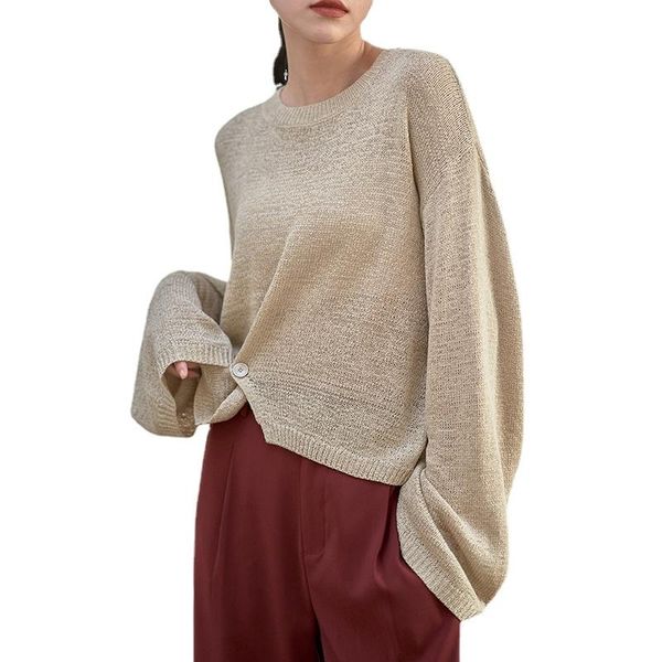 women's sweaters blue big size knitting pullovers women loose fit round neck long sleeve fashion autumn winter 2021 sweater, White;black
women's sweaters blue big size knitting pullovers women loose fit round neck long sleeve fashion autumn winter 2021 sweater, White;black