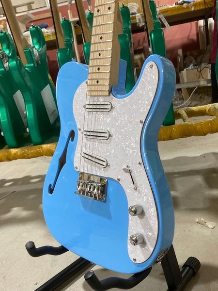 electric guitar humbucker pickups can be changed to single white pearl pickups maple fingerboard
electric guitar humbucker pickups can be changed to single white pearl pickups maple fingerboard
