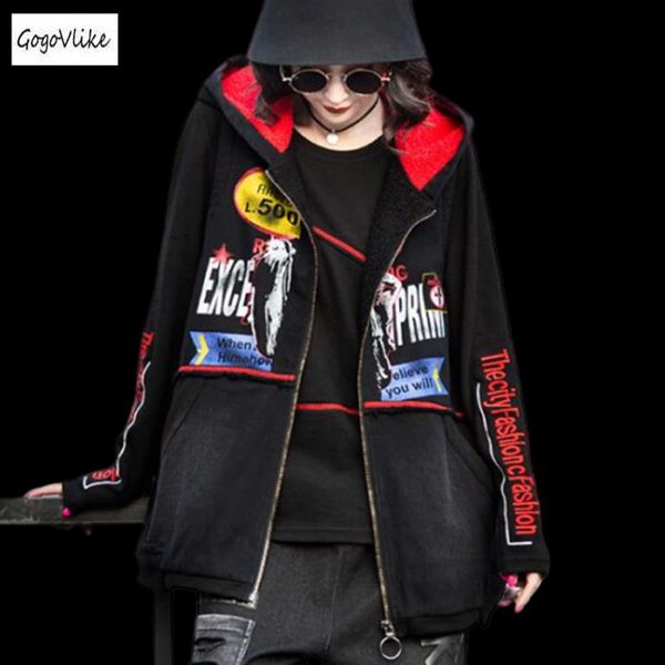 women's jackets autumn winter hoodies european brand ladies punk warm clothing womens oversized print hooded coats plus size sa461s30, Black;brown
women's jackets autumn winter hoodies european brand ladies punk warm clothing womens oversized print hooded coats plus size sa461s30, Black;brown