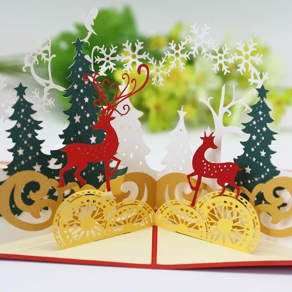 greeting cards christmas card forest deer 3d three-dimensional hollow paper carvings postcards#1#1
greeting cards christmas card forest deer 3d three-dimensional hollow paper carvings postcards#1#1
