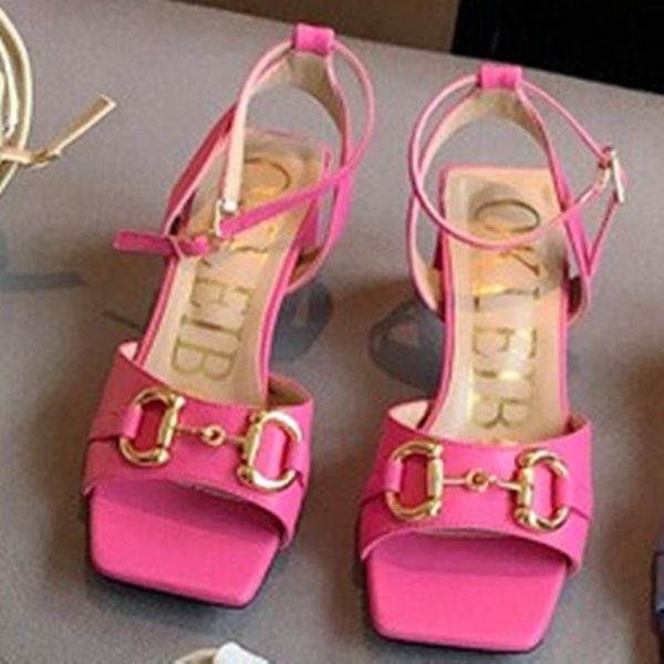 sandals summer metal buckle women high heels thick heel pumps chaussure femme light party casual dress shoes, Black
sandals summer metal buckle women high heels thick heel pumps chaussure femme light party casual dress shoes, Black