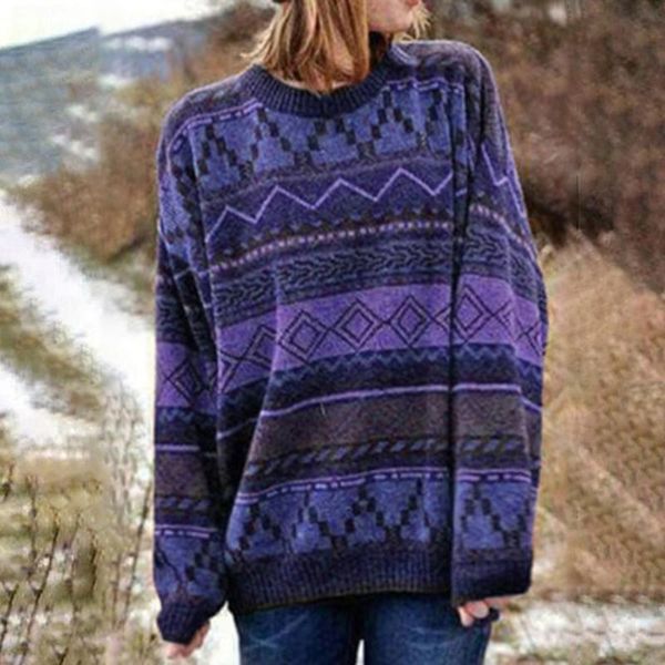 adisputent 2021 autumn women vintage print sweater casual v neck knitted pullover female long sleeve loose sweaters jumper, White;black
adisputent 2021 autumn women vintage print sweater casual v neck knitted pullover female long sleeve loose sweaters jumper, White;black