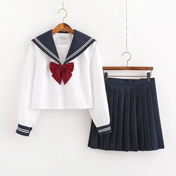 clothing sets 2021 japanese jk uniform sailor suit student korean style +skirt+bowtie set woman cosplay costumes navy11, White
clothing sets 2021 japanese jk uniform sailor suit student korean style +skirt+bowtie set woman cosplay costumes navy11, White