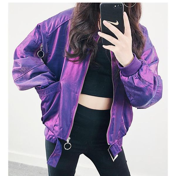 hiphop satin jacket loose bf long batwing sleeved laser coat stand collar zipper baseball jacket plus size cardigan 2021, Black;brown
hiphop satin jacket loose bf long batwing sleeved laser coat stand collar zipper baseball jacket plus size cardigan 2021, Black;brown
