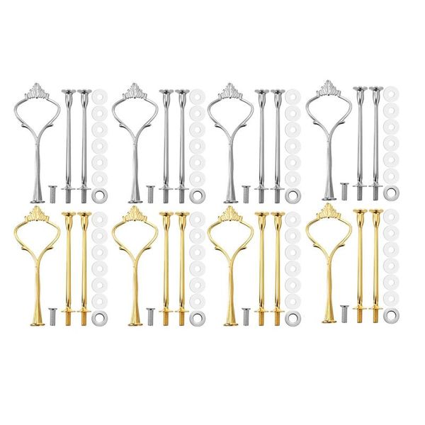 other bakeware 8 sets 3 tier crown cake plate stand fittings hardware holder kitchen gadgets for wedding and party - silver&golden
other bakeware 8 sets 3 tier crown cake plate stand fittings hardware holder kitchen gadgets for wedding and party - silver&golden