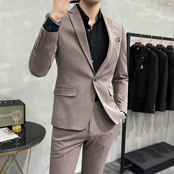 men's suits & blazers men dress british 2piece wedding suit 2021 autumn mens business formal plaid luxury slim fit m-4xl, White;black
men's suits & blazers men dress british 2piece wedding suit 2021 autumn mens business formal plaid luxury slim fit m-4xl, White;black