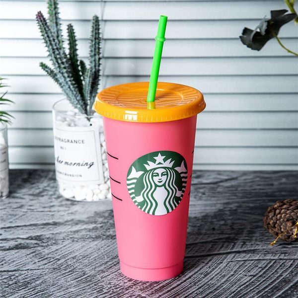 us stock 24oz colorful tumblers plastic drinking juice cups with lip and straw magic coffee mug costom starbucks color changing plastic cup
us stock 24oz colorful tumblers plastic drinking juice cups with lip and straw magic coffee mug costom starbucks color changing plastic cup
