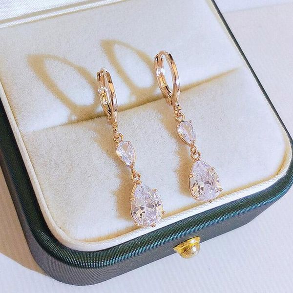 hoop & huggie exquisite shiny gold color crystal cz cubic zircon water drop earring for women girl party dinner gifts jewelry, Golden;silver
hoop & huggie exquisite shiny gold color crystal cz cubic zircon water drop earring for women girl party dinner gifts jewelry, Golden;silver