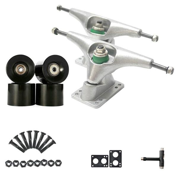 skateboarding 6.25in surfskate bridge skateboard trucks 70x51mm black wheels set silver single board
skateboarding 6.25in surfskate bridge skateboard trucks 70x51mm black wheels set silver single board