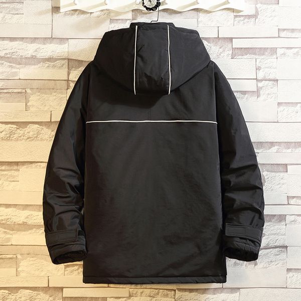 New 2021 Winter Jacket for Fashion Warm Male Parkas with Hat Men's Cotton Coat Oversize Men Clothing DV52, Black
New 2021 Winter Jacket for Fashion Warm Male Parkas with Hat Men's Cotton Coat Oversize Men Clothing DV52, Black
