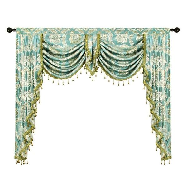 curtain & drapes european style gold silk jacquard water wave valance for living room bedroom head decoration
curtain & drapes european style gold silk jacquard water wave valance for living room bedroom head decoration