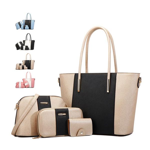 evening bags 2021 fashion luxury design pu leather patchwork custom ladies 4 pcs in 1 hand bag set purse and handbags for women
evening bags 2021 fashion luxury design pu leather patchwork custom ladies 4 pcs in 1 hand bag set purse and handbags for women