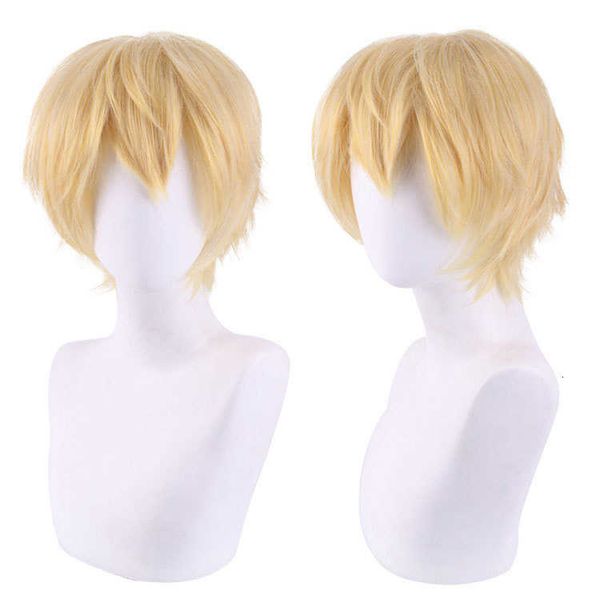 master santa cosplay wig chainsaw chain saw man electric sub dark gold inverted short hair, Black
master santa cosplay wig chainsaw chain saw man electric sub dark gold inverted short hair, Black