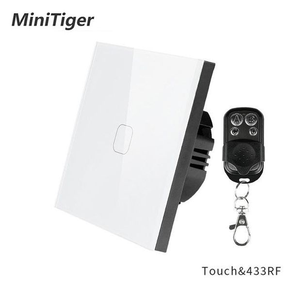 smart home control minitiger eu/uk standard 1 gang way rf433 remote wall touch switch,smart wireless light switch
smart home control minitiger eu/uk standard 1 gang way rf433 remote wall touch switch,smart wireless light switch