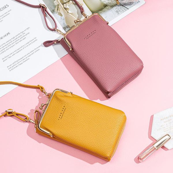 cell phone pouches 2021 women's korean fashionable litchi pattern mobile bag 12 solid color slant straddle one shoulder small
cell phone pouches 2021 women's korean fashionable litchi pattern mobile bag 12 solid color slant straddle one shoulder small