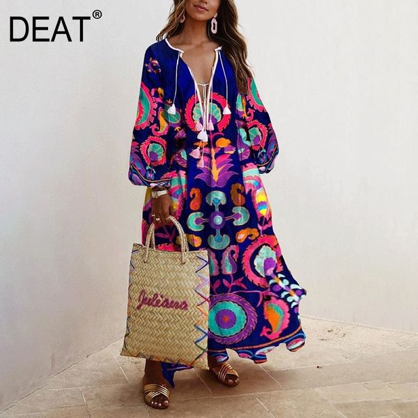 deat dress women floral print tassel large size puff sleeve deep v collar casual style long length 2021 new summer fashion hc259 210316, Black;gray
deat dress women floral print tassel large size puff sleeve deep v collar casual style long length 2021 new summer fashion hc259 210316, Black;gray