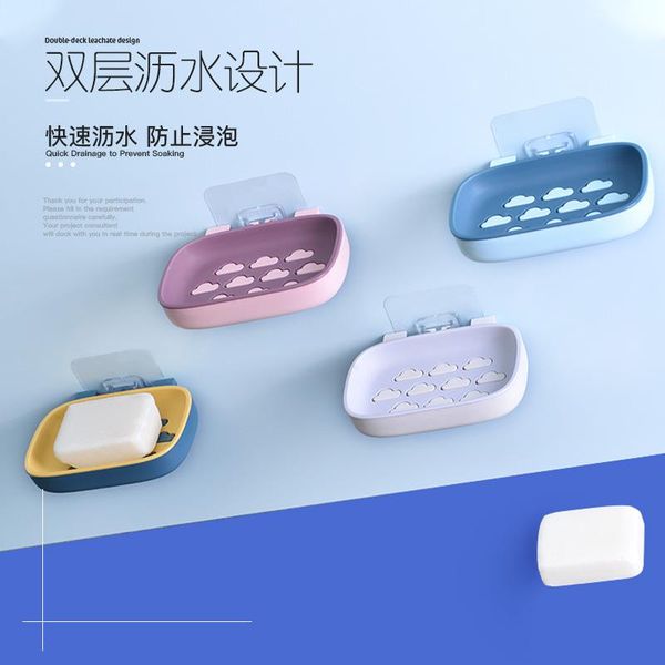 bathroom storage & organization wall mounted self adhesive soap dishes sponge dish no drilling box rack shelf double drain holder
bathroom storage & organization wall mounted self adhesive soap dishes sponge dish no drilling box rack shelf double drain holder