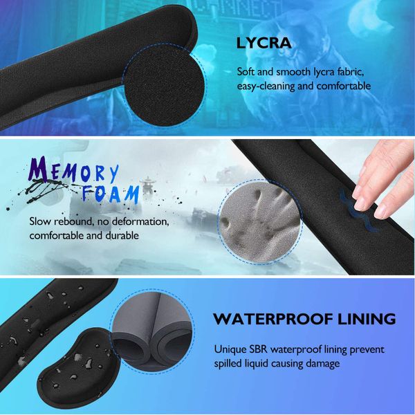 rakoon keyboard wrist rest pad wrist rest mouse pad memory foam superfine fibre durable comfortable mousepad for office gaming
rakoon keyboard wrist rest pad wrist rest mouse pad memory foam superfine fibre durable comfortable mousepad for office gaming