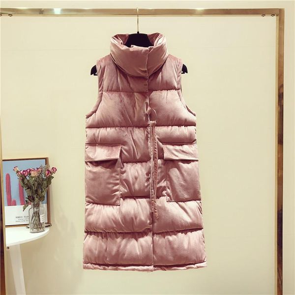 women's vests autumn winter fashion women thick long vest coat warm sleeveless waistcoat velvet cotton jacket female down parkas sf1429, Black;white
women's vests autumn winter fashion women thick long vest coat warm sleeveless waistcoat velvet cotton jacket female down parkas sf1429, Black;white