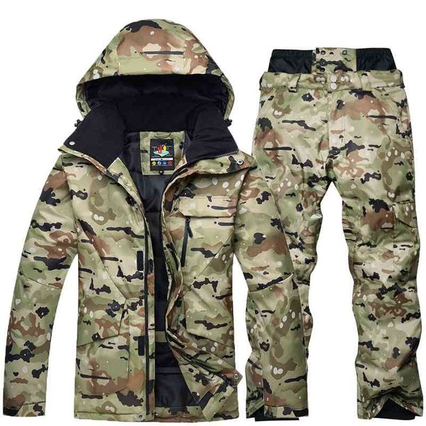 camouflage ski suit men's snowboarding jacket + pants winter waterproof windproof parka outdoor thermal ski jacket and trousers
camouflage ski suit men's snowboarding jacket + pants winter waterproof windproof parka outdoor thermal ski jacket and trousers