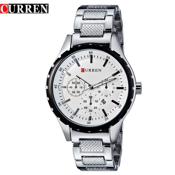 wristwatches curren 8130 men fashion brand watches stainless steel analog quartz man clock hour men's watch free, Slivery;brown
wristwatches curren 8130 men fashion brand watches stainless steel analog quartz man clock hour men's watch free, Slivery;brown
