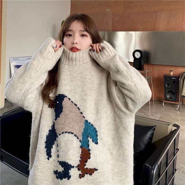 women's sweaters spring autumn for women loose plus size long sleeve oversize korean clothes vintage harajuku o-neck 1v73, White;black
women's sweaters spring autumn for women loose plus size long sleeve oversize korean clothes vintage harajuku o-neck 1v73, White;black