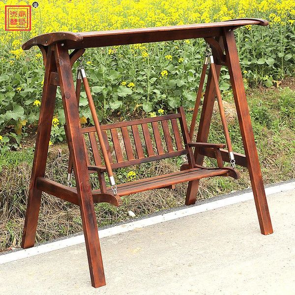 camp furniture solid wood outdoor double swing hanging chair balcony garden anticorrosive cradle courtyard decoration
camp furniture solid wood outdoor double swing hanging chair balcony garden anticorrosive cradle courtyard decoration