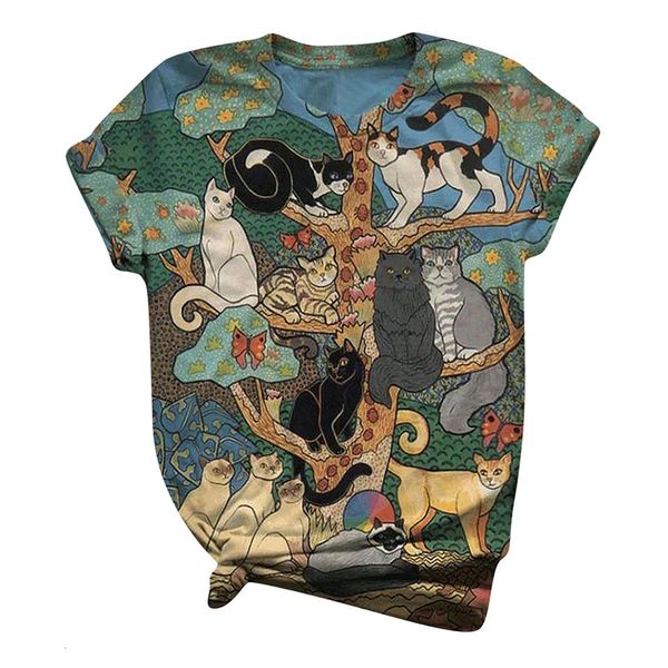 retro short-sleeve t-shirt from neck harajuku cat size large t-shirts of the women's fna0, White
retro short-sleeve t-shirt from neck harajuku cat size large t-shirts of the women's fna0, White