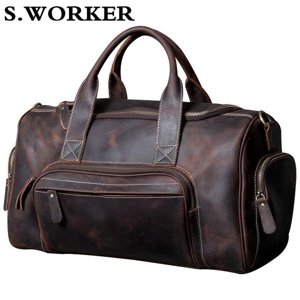 duffel bags men's travel bag crazy horse leather large capacity cowhide weekend male vintage luggage handbag
duffel bags men's travel bag crazy horse leather large capacity cowhide weekend male vintage luggage handbag