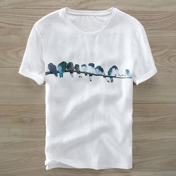 2021 new marca vero algodo e linho de casual branco t-shirt da forma dos homens tshirt camisa respirvel t camisas blusas ue66, White
2021 new marca vero algodo e linho de casual branco t-shirt da forma dos homens tshirt camisa respirvel t camisas blusas ue66, White