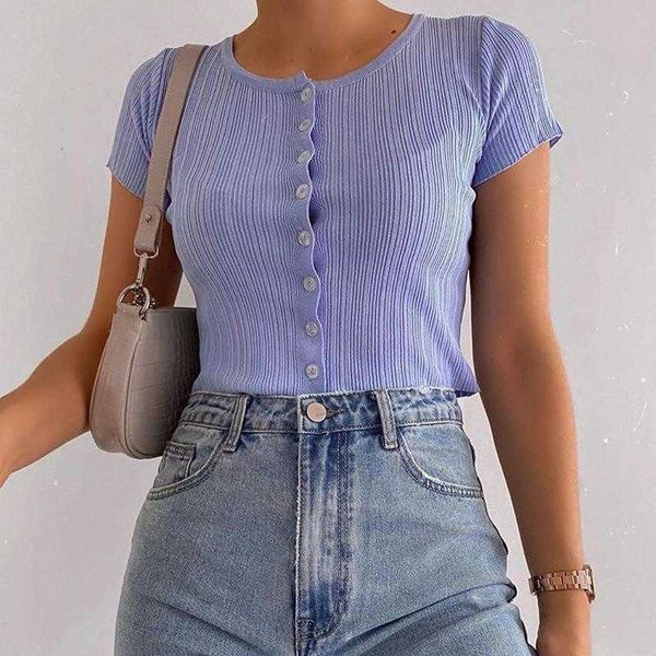 women's t-shirt summer round neck short sleeve 23099 multi color open navel button cardiga cjj0, White
women's t-shirt summer round neck short sleeve 23099 multi color open navel button cardiga cjj0, White