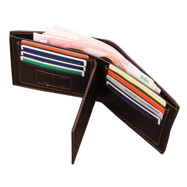 cardholder fashion men short wallet dark brown pu leather handy and practical, Red;black
cardholder fashion men short wallet dark brown pu leather handy and practical, Red;black