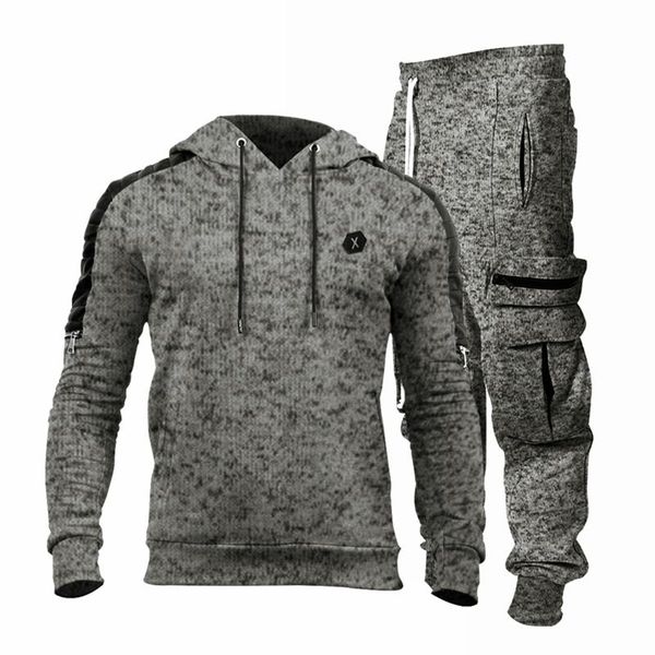 men's tracksuits brand men solid color casual sets autumn hoodies + pants two-piece tracksuit trendy sportswear set male plus size#3, Gray
men's tracksuits brand men solid color casual sets autumn hoodies + pants two-piece tracksuit trendy sportswear set male plus size#3, Gray