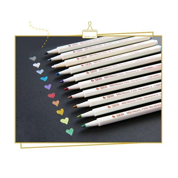 fineliner metallic marker pen set 10 colors diy scrapbooking crafts card making brush round head pen for drawing color l qylfzo
fineliner metallic marker pen set 10 colors diy scrapbooking crafts card making brush round head pen for drawing color l qylfzo