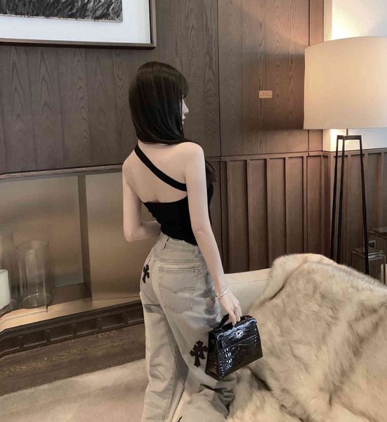 crosin white gray cross thin straight baggy high waist wide leg summer versatile jeans pants brand xznf 9718, White;black
crosin white gray cross thin straight baggy high waist wide leg summer versatile jeans pants brand xznf 9718, White;black