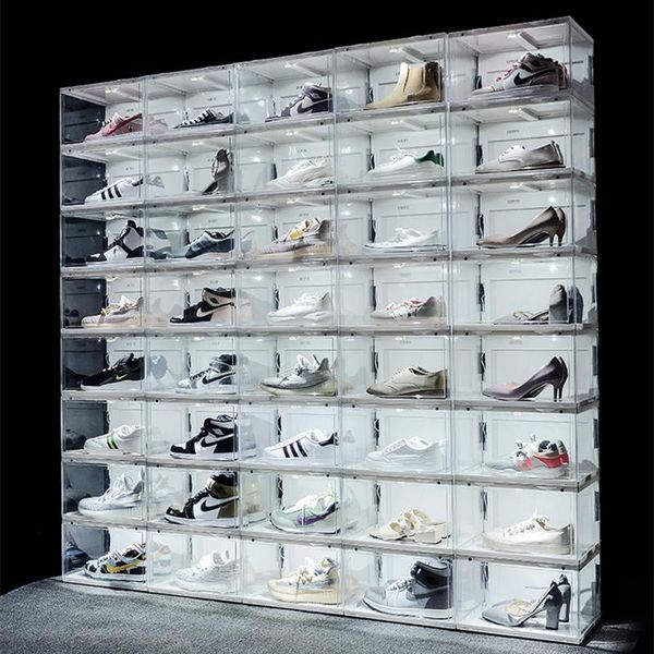new sound control led light clear shoes box sneakers storage anti-oxidation organizer shoe wall collection display
new sound control led light clear shoes box sneakers storage anti-oxidation organizer shoe wall collection display