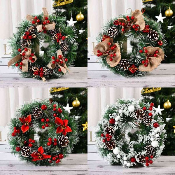 christmas decoration pine needle wreath manual snow door hanging window props
christmas decoration pine needle wreath manual snow door hanging window props