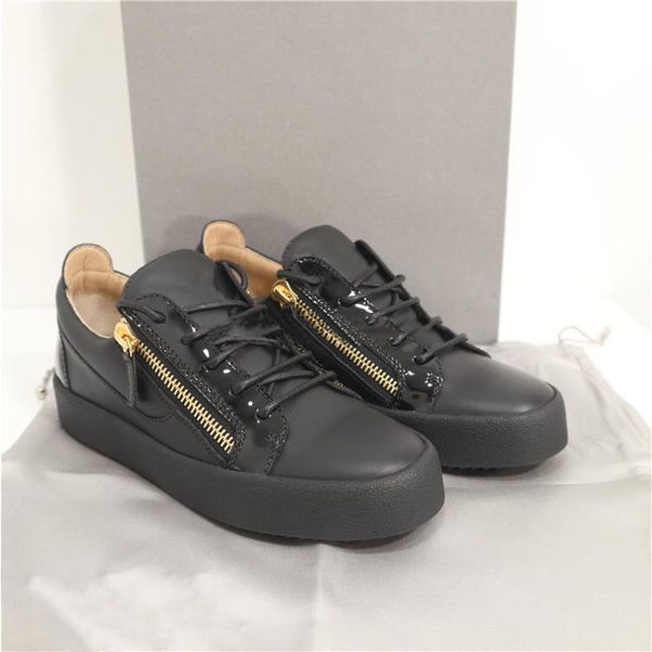 men sneaker box low-side leather trainers casual patent race shoes runner with zip calfskin 35-46 women quality xlffi, Black
men sneaker box low-side leather trainers casual patent race shoes runner with zip calfskin 35-46 women quality xlffi, Black