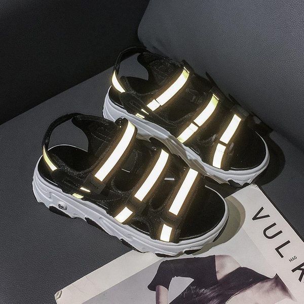 sandals tydzsmt platform reflective shoes women 2021 female ins summer flats rome sandal hook &loop sandalias mujer, Black
sandals tydzsmt platform reflective shoes women 2021 female ins summer flats rome sandal hook &loop sandalias mujer, Black