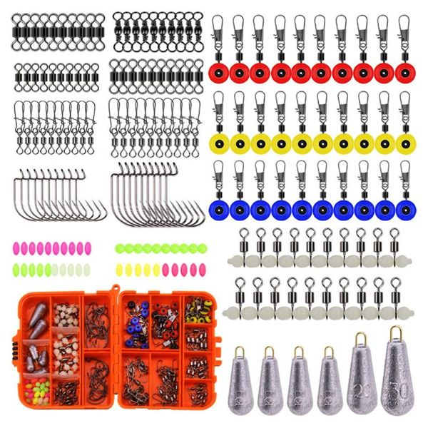 fishing accessories 177pcs tackle box barrel snap swivel,luminous bead gourd,sinker weights,barrel swivel,beads tools
fishing accessories 177pcs tackle box barrel snap swivel,luminous bead gourd,sinker weights,barrel swivel,beads tools