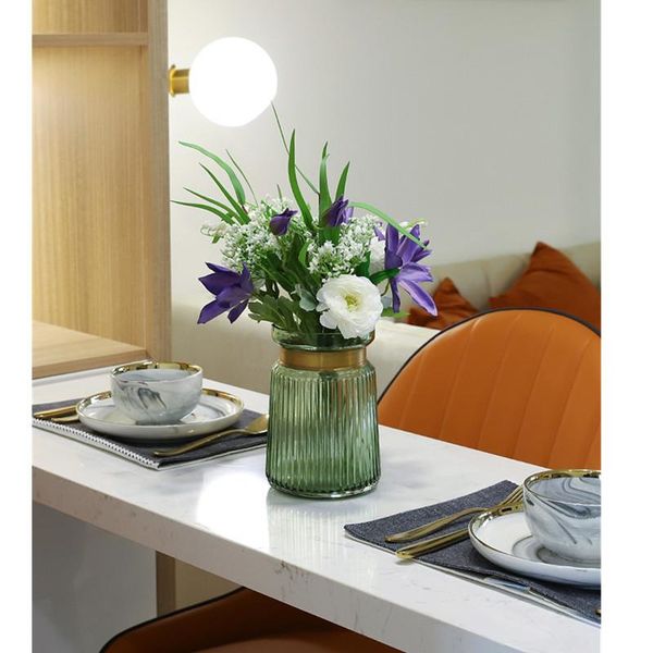 household supplies copper ring inlaid metal dark color glass vase drawing room shopsflower arrangeme artificial blowing decorate
household supplies copper ring inlaid metal dark color glass vase drawing room shopsflower arrangeme artificial blowing decorate