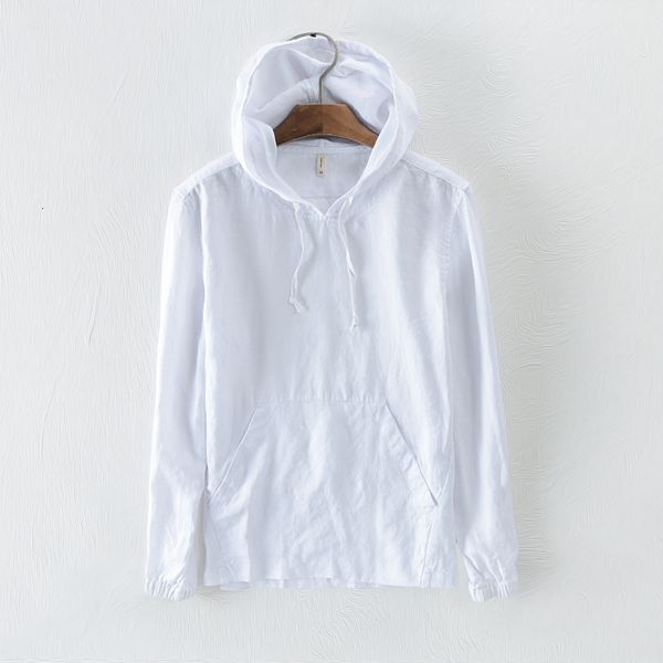 2021 autumn new men's solid linen hooded white comfortable sweatshirts elastic cuffs hoodies men flax moletons sudaderas nxwz, Black
2021 autumn new men's solid linen hooded white comfortable sweatshirts elastic cuffs hoodies men flax moletons sudaderas nxwz, Black