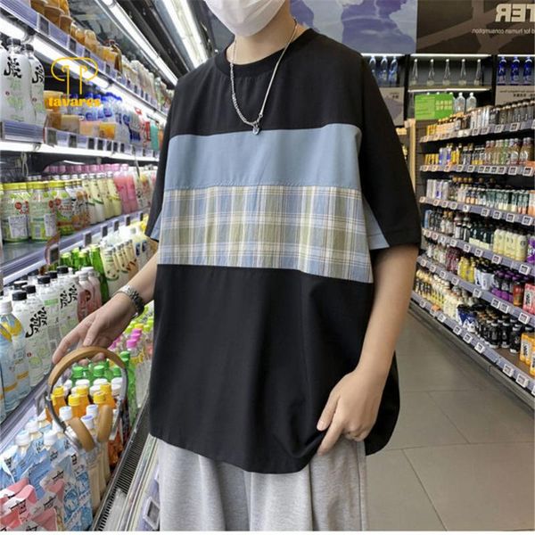 men's t-shirts tavares men short sleeve lattice stitching summer round neck casual cotton t-shirt breathable loose clothes, White;black
men's t-shirts tavares men short sleeve lattice stitching summer round neck casual cotton t-shirt breathable loose clothes, White;black